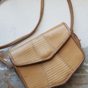 Tan Leather Crossbody Purse